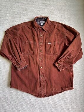 90s Vintage Carhartt Rust work jacket with vintage details